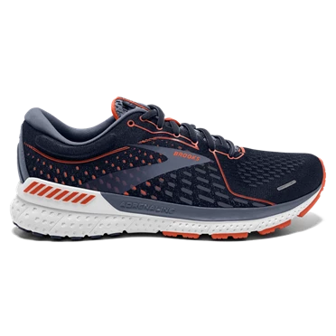 Brooks Adrenaline GTS 21 Stabila Löparskor Herr Marinblå / Röda / Grå | 826-TJZFHE