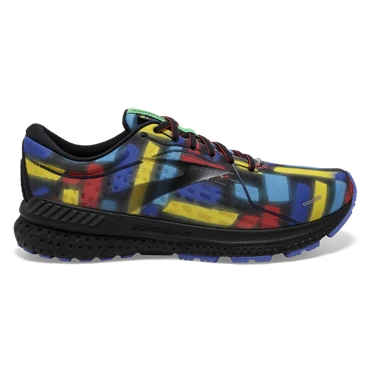 Brooks Adrenaline GTS 21 Stabila Löparskor Dam Svarta / Röda / Blå | 971-GJECPN