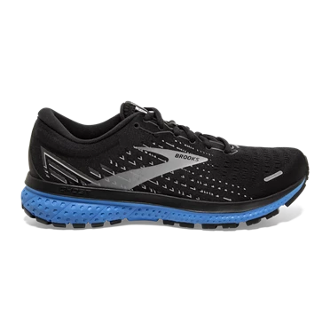 Brooks Ghost 13 Stabila Löparskor Herr Svarta / Grå / Blå | 492-FYKPHZ