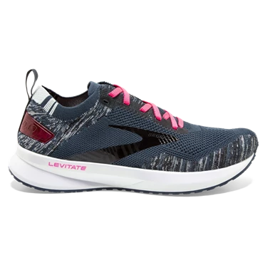 Brooks Levitate 4 Stabila Löparskor Dam Marinblå / Svarta / Rosa | 104-RISWKH